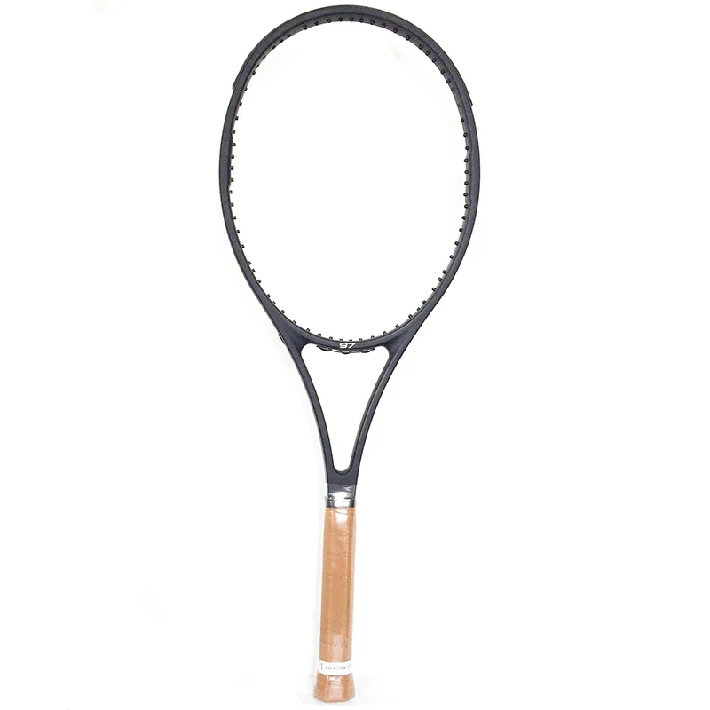 PS97 Black Tennis Racket Men Foamed Handle Carbon Fiber Handle 4 1/4,4 3/8,4 1/2 with Bag