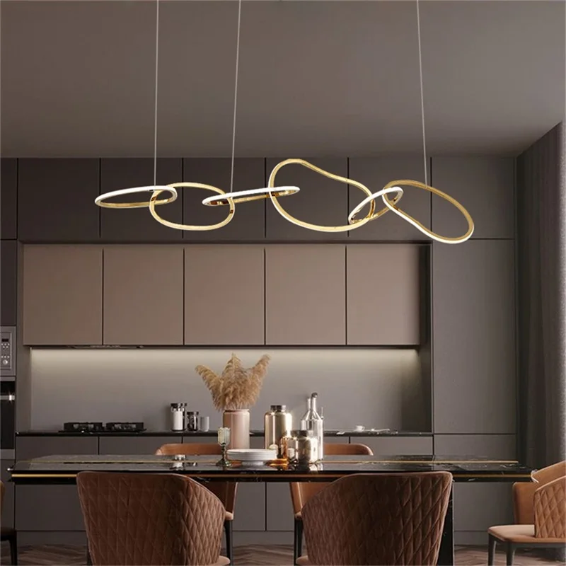 

TEMAR Pendant Lights Gold Nordic Contemporary Creative Home LED Lamp Fixture For Decoration Living Room