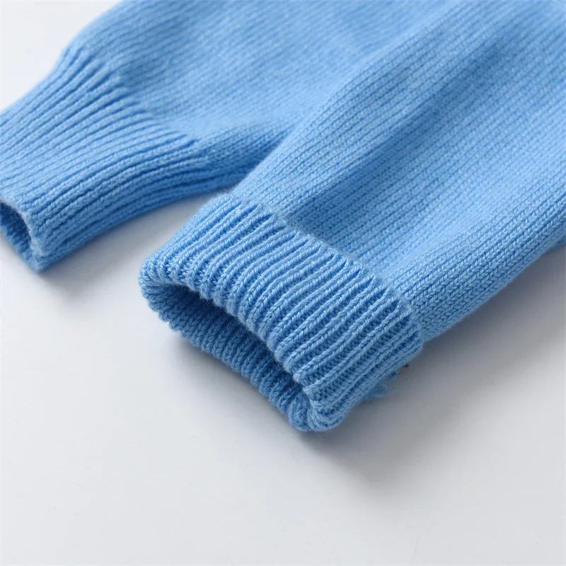 Knit Sweater Clibeso Knit Sweaters for Boys Pullovers Kids Embroidery Soldier Knitted Sweater Children Winter Tops Boy Knitwear Cardigan