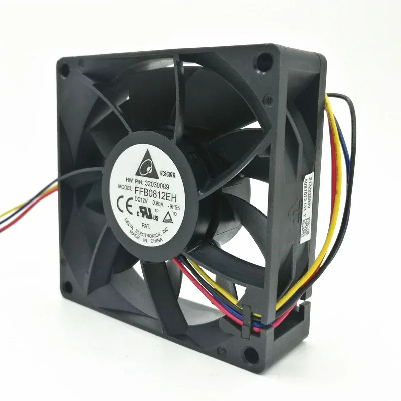 Original Delta FFB0812EH 8CM 80MM 8025 80*80*25MM 12V 0.80A Violent Wind Capacity 4 Wire Fan With PWM Support original w2 tv box android 10 0 amlogic s905w2 support 4k av1 2 4