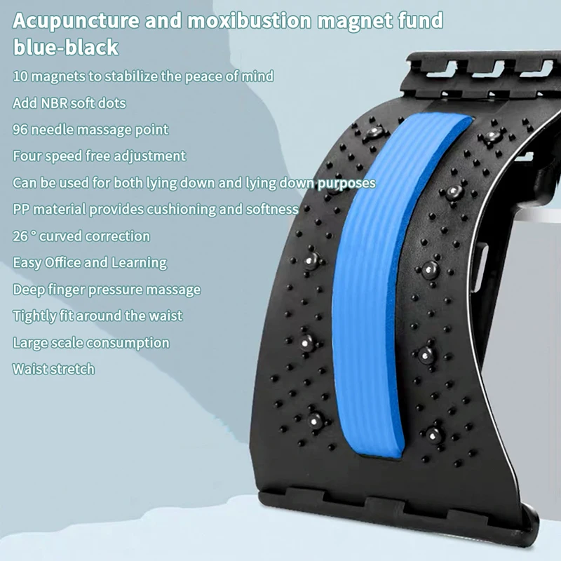Manyetik Sırt Masajı Kas Gevşetici Germe Aleti Duruş Terapisi Düzeltici Sırt Germe Omurga Gergisi Bel Desteği Ağrı Kesici