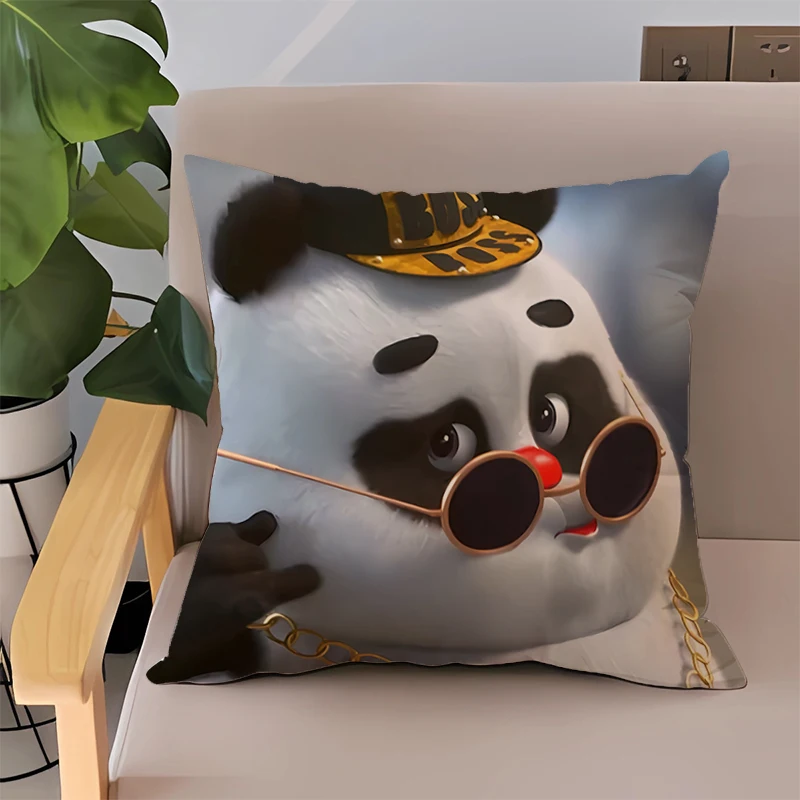 

Bamboo Panda Bed Pillowcases 50x50 Decorative Pillows for Sofa Cover Double-sided Printing Throw Pillow Covers Pillowcase 40x40
