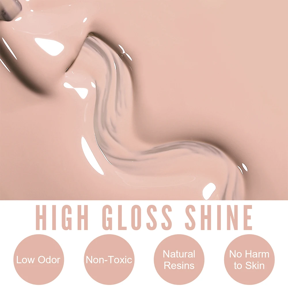 6pcs/set YOKEFELLOW 10ML Gel Nail Polish Kit Soak Off UV LED Nails Varnish Set Semi Permanent Nude Color Nail Art Gels Lacquer 2