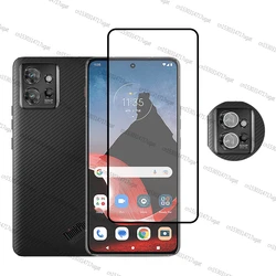 Premium Full Cover Tempered Glass Screen Protector Lens Film - Motorola ThinkPhone (1 Glass and 1 Len)