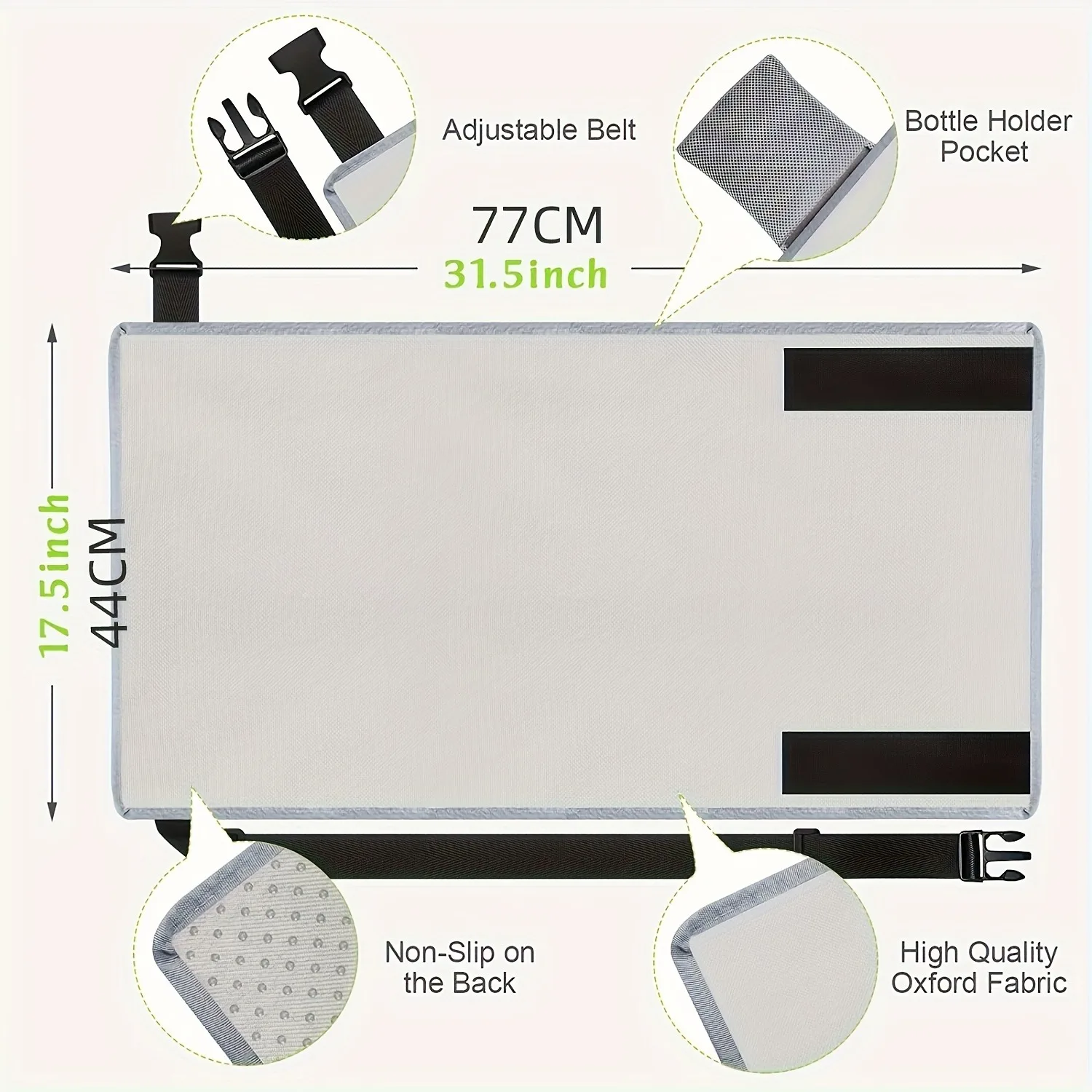 Airplane footrest for traveling anti-slip design seat extender