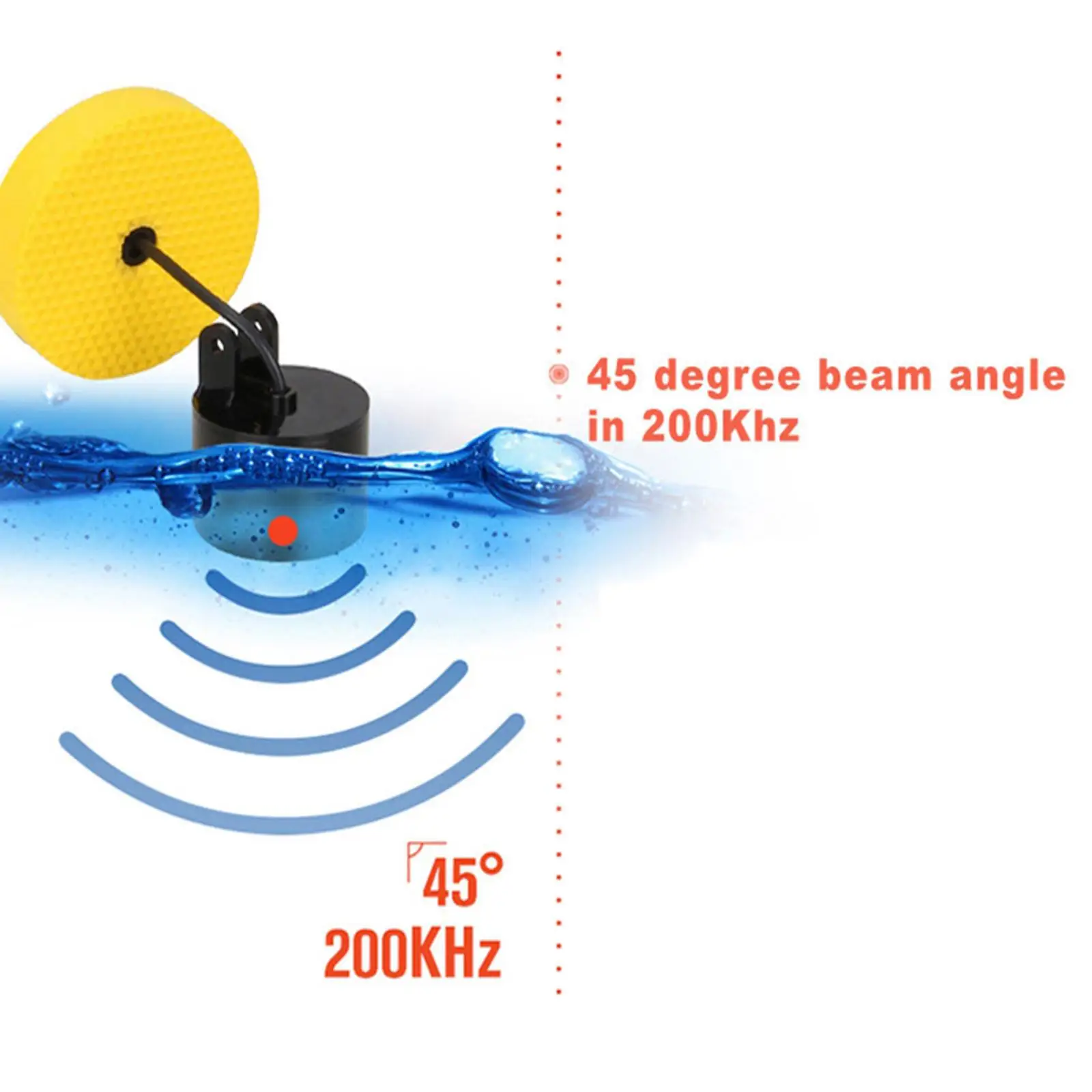 Fish s Alarm Portable Sonar LCD Fishing Lure Bait Sounder Carp