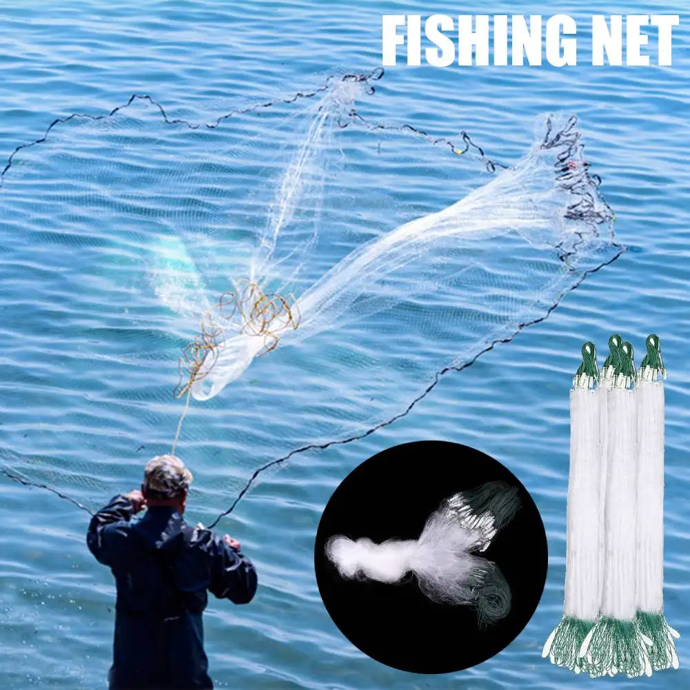 Fishing net Fish Mesh Trap Monofilament Gill Net Netting Tackle Outdoor
