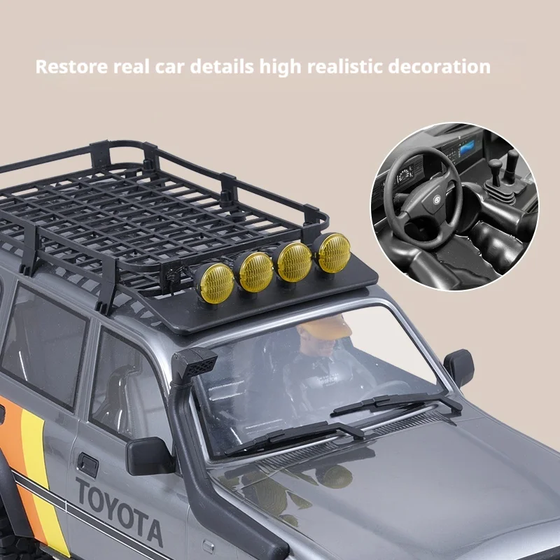 FMS FCX10 Simulated Toyota Land Cruiser LC80 Climbing Car 1:10 Remote Control Electric Off-Road Vehicle Two-Speed Linkage Light 4