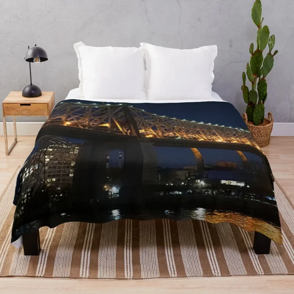 

Queensboro Bridge - Night Sence Throw Blanket Decorative Sofas for babies Blankets