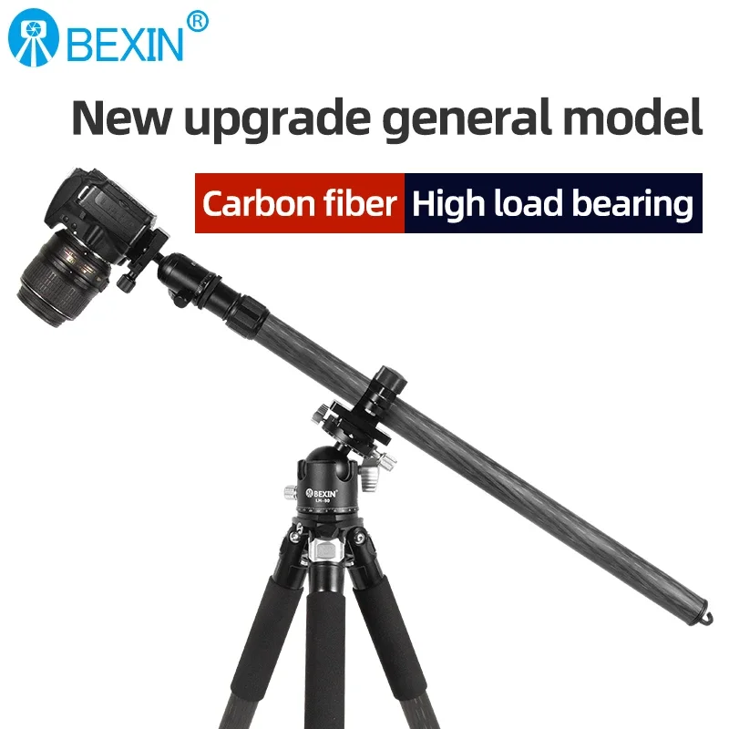 

BEXIN Horizontal Center Column Tripod Boom Cross Extension Arm Camera Mount Rotatable Multi-Angle Rod for Overhead Shooting