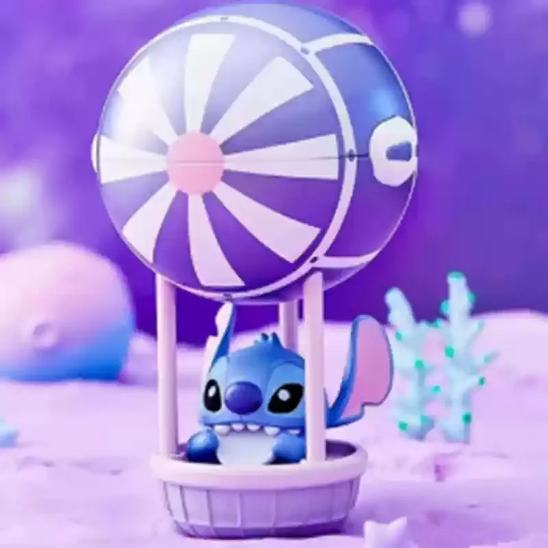 Figura decorativa de escritorio con forma de caja sorpresa de regalo de la serie Interstellar Treasure Stitch Stitch Interstellar Shuttle de Disney
