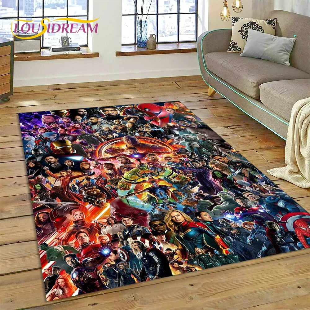 

Ковер 3D M-Marvel с изображением супергероя, ковер для дома, гостиной, спальни, дивана, Декор, Детский ковер для игровой площадки, нескользящий напольный коврик