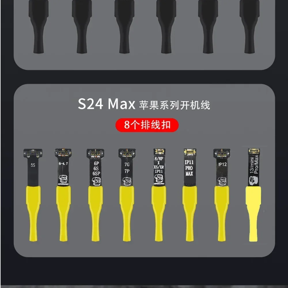 MECHANIC S24 Max Power Supply Test Cable For iPhone 5S-13Pro Max And Android Mobile Phone Boot Line Power Supply Cord mobile phone test cable