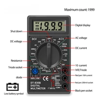 LCD Auto Range Digital Voltmeter Multimeter Ohmmeter Volt Tester Electrical Instrument Analysis Instrument 1