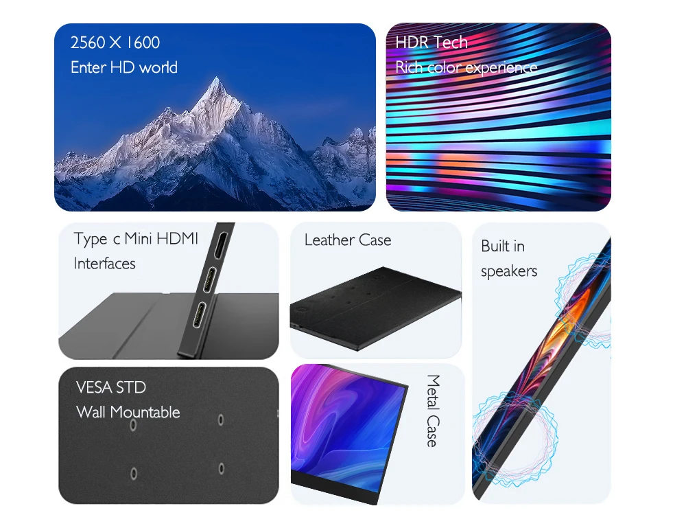 ޴ ̹  Ʈ CŸ HDMI  ÷, PS5 XBOX  ġ Ʈ ̸ PC Ŀ HD ũ, 16IN 2.5K