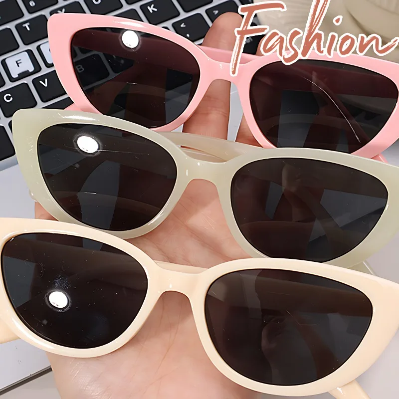 

Солнцезащитные очки «кошачий глаз» женские, винтажные модные небольшие треугольные солнечные очки в стиле ретро, персонализированные, в уличном стиле, для путешествий