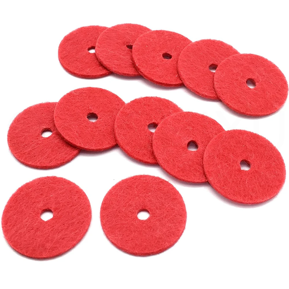 12 Pcs Sewing Machine Parts Spool Pin Red Felt Pads Crafts For Singer Sewing Machines Accessories Wholesale High Quality