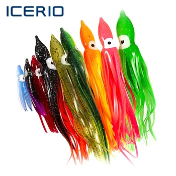 ICERIO 2packs Luminous Hoochie Octopus Skirts 1