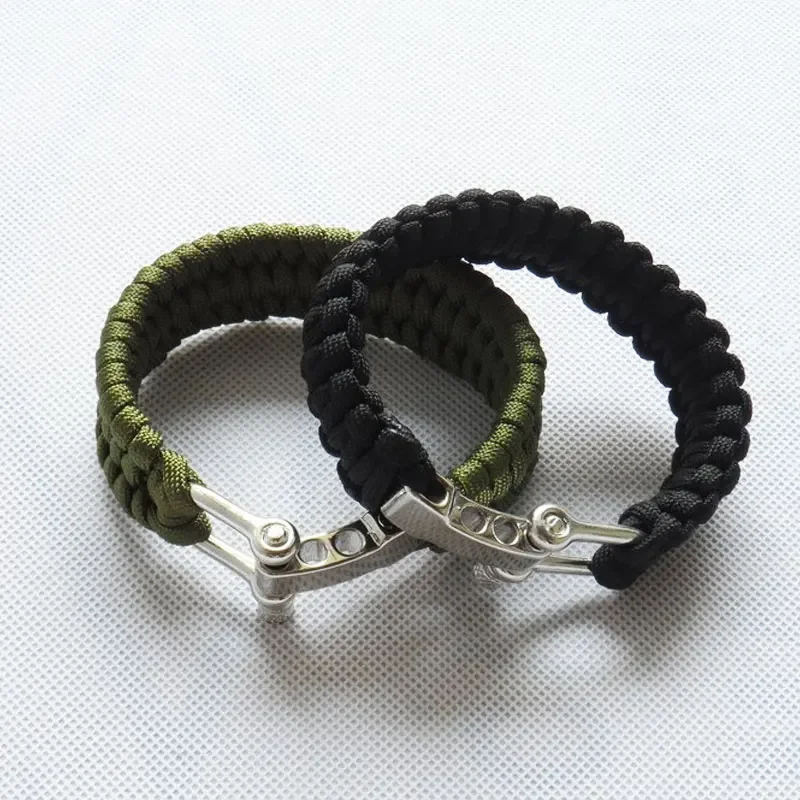 Outdoor Style Handmade Bracelets core Paracord Weaving Outdoor