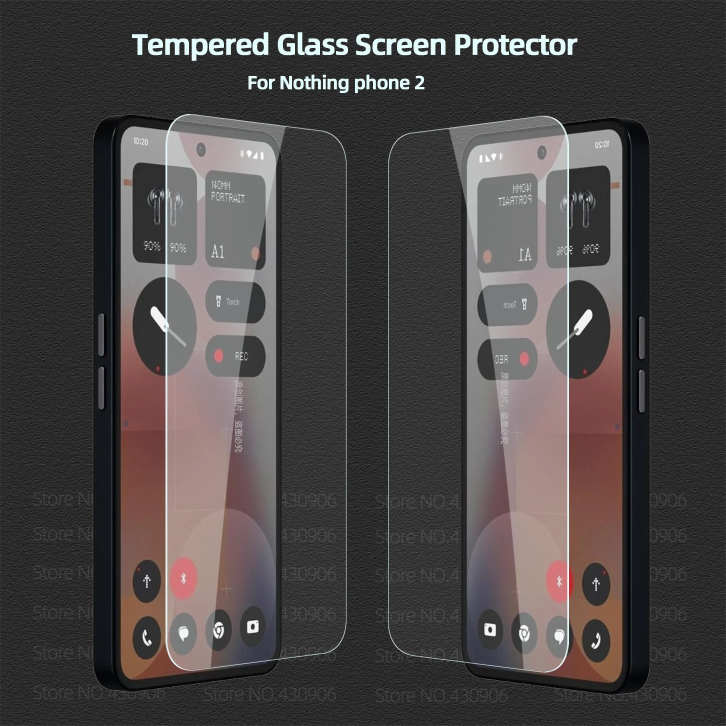 Ultra-Clear Tempered Glass Screen Protector with Full Coverage & Fingerprint Unlocking
