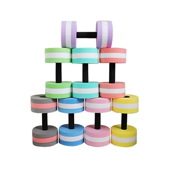 Multicolor EVA Water Dumbbell Pool Exercise Floating Dumbbell Aquatic Exercise Dumbbells Water Sports Aerobic Fitness Equipment 4