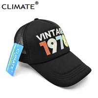 CLIMATE Vintage 1978 Cap 1978 Vintage Trucker Cap Men Retro 40th Birthday Gift Baseball Caps Black Cool Trucker Caps Hat 4