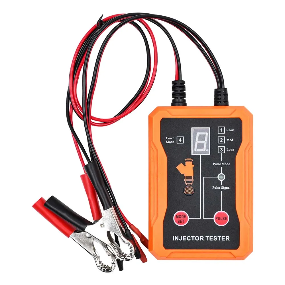 Upgraded Fuel Injector Tester DIY Cleaning Tool Test Two Injectors Simultaneously 8 Pulse Power Drive Mode Fuel Injector Test