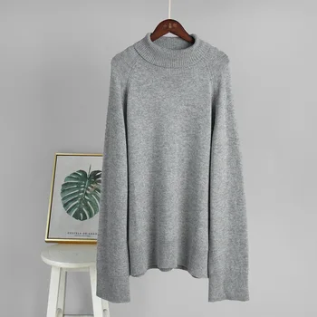 Women's Turtleneck Sweater Casual Fashion Female Knitted Woolen Thick Warm Baggy Knitted Pullover Top 2025 Autumn Winter 6