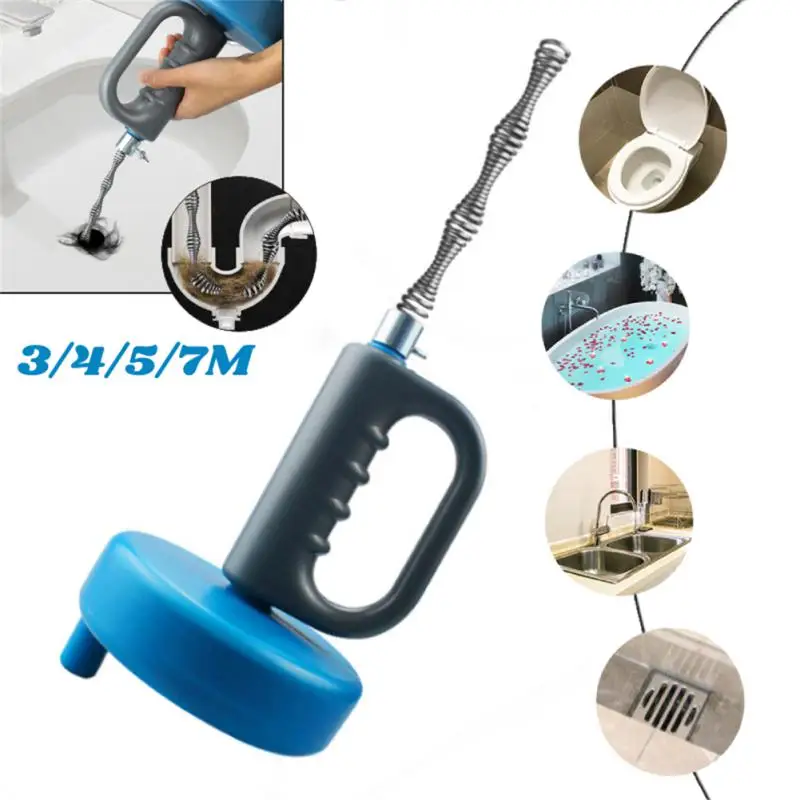 7m Drain Snake Auger, Usage For Bathtub Drain, Bathroom Sink