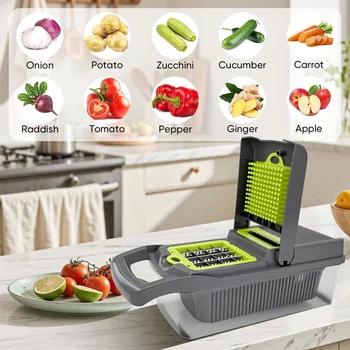 16-Piece Vegetable Chopper Set 5