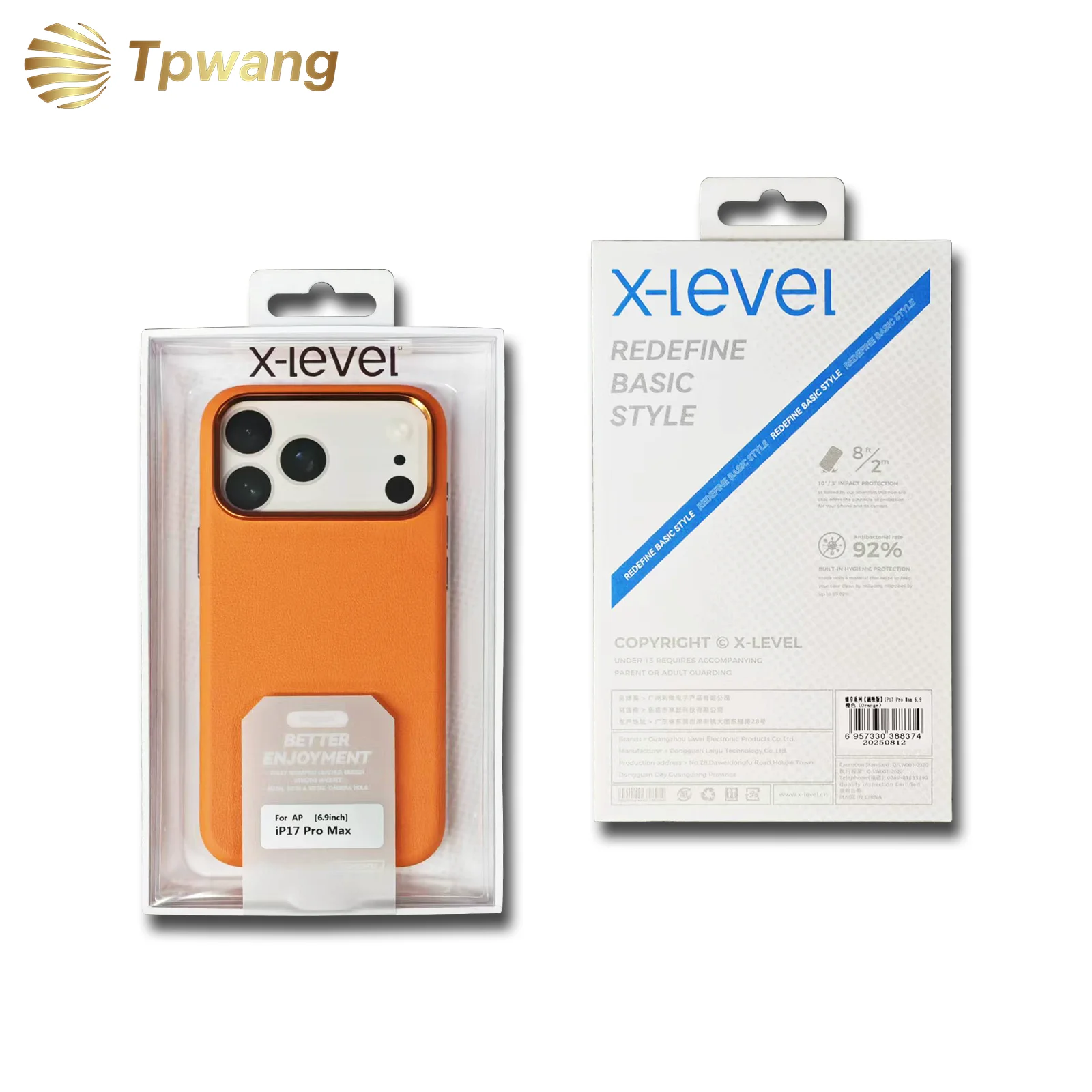 Luxurious Textile Leather Drop-Resistant Phone Case Cover
