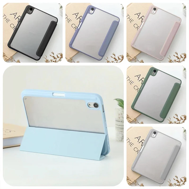 자동 수면 태블릿 케이스, 삼성 갤럭시 탭 A9 A9 + S9 FE FE + S9 + 플러스 5G 접이식 스탠드 보호 커버, 연필꽂이 포함