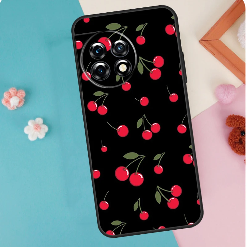 Black Pink Cherry Phone Case