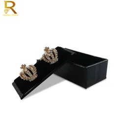 Wholesale Hot Sale Cufflinks Box Gift Box Gemelos New Storage Boxes Jewelry Cuff links Case Craft Badge Box Jewelry case