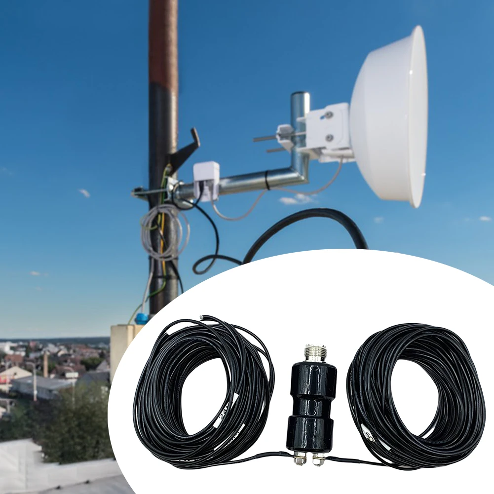 5-50MHz HF 수평 다이폴 안테나 휴대용 햄 라디오 단파 안테나 수평 발룬 안테나 비상 통신용