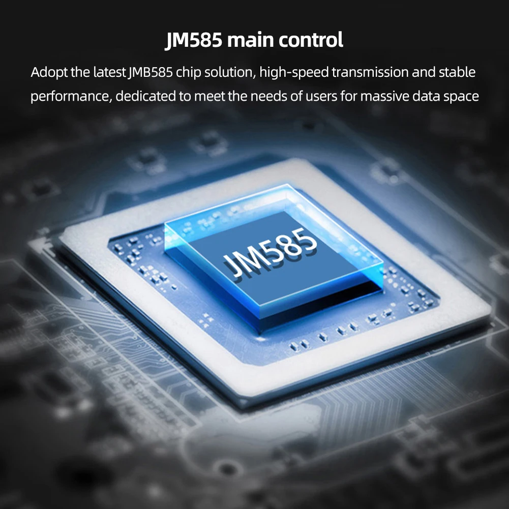 맥 OS 윈도우 리눅스용 M.2 M 키 PCI 익스프레스-SATA 3.0 SSD 어댑터 카드, JMB585 칩셋 확장 카드 어댑터 지지대