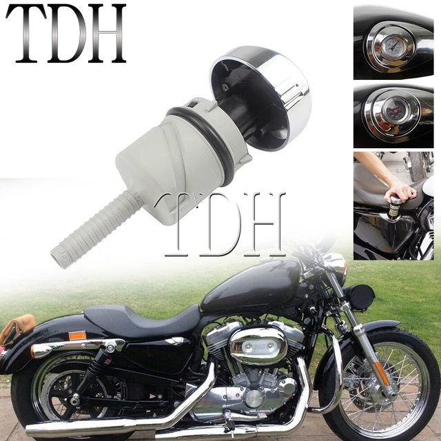 Jauge température huile pour Sportster Harley chrome