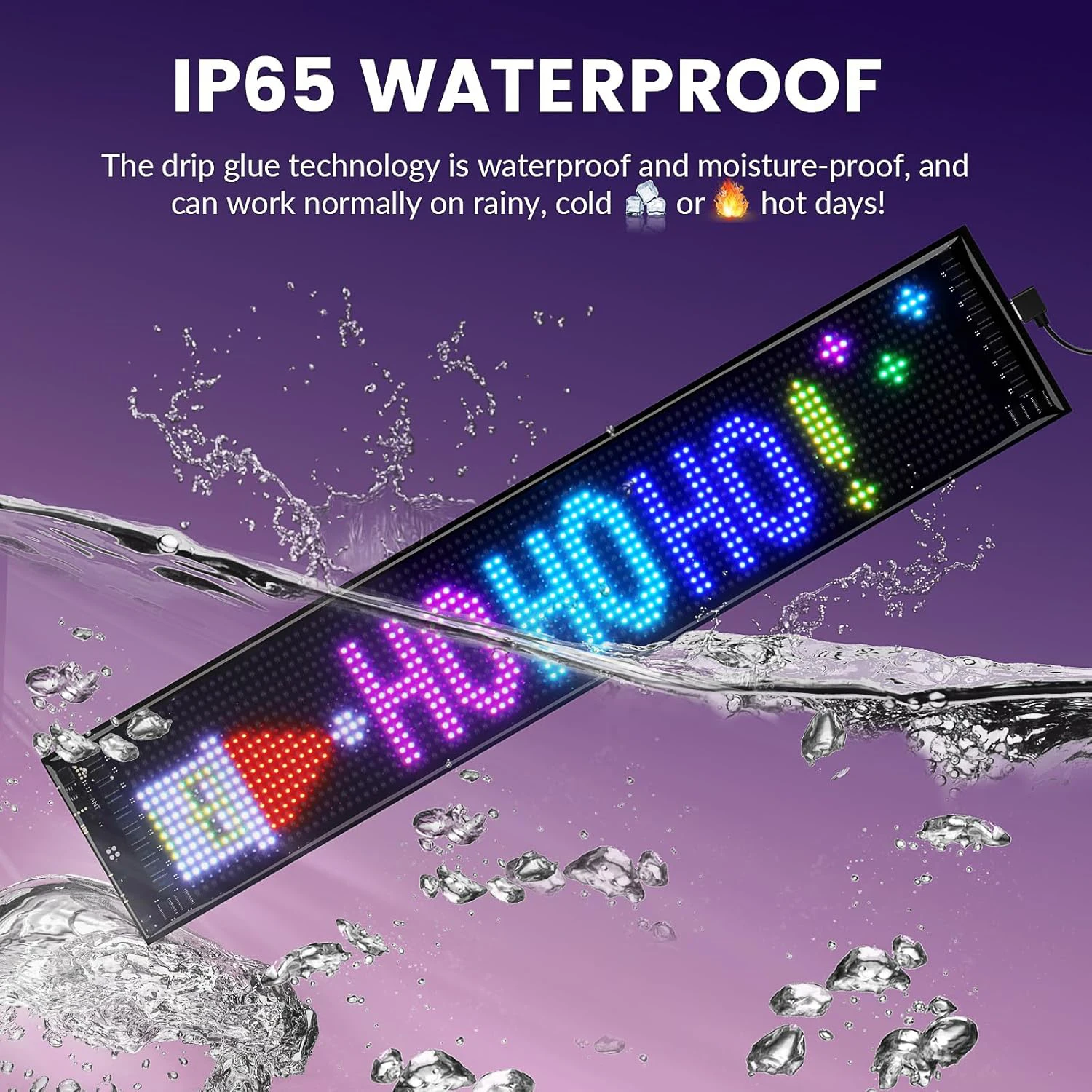 Plus Demon Eyes Car LED APP LED Matrix Pixel Panel Night Light DIY Programmable Flexible LED Display for Car Truck Accessorie