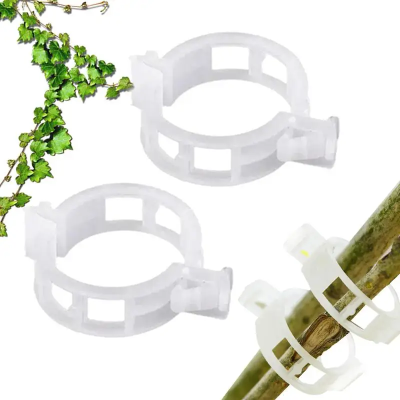 

100pcs Plastic Plant Clip Supports Connects Reusable Vegetable Tomato Plant Vine Protection Grafting Fixing Tool Garden Supplies