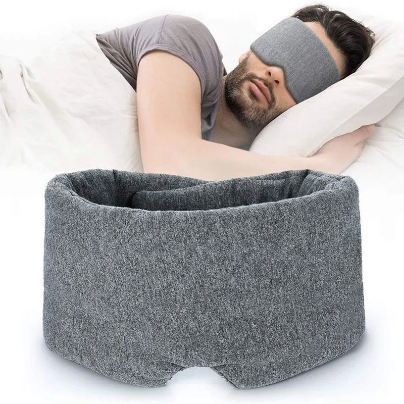 Cotton Sleep Mask Comfortable Breathable Sleeping Eye Mask Adjustable Eyeshade Blinder Blindfold Eye Patch Best Night Companion