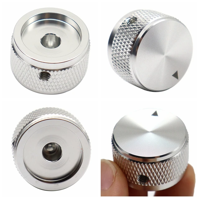 Set 4 Manopole Per Potenziometro Chitarra - Alluminio, Dorate, 1/4" - Foto 7