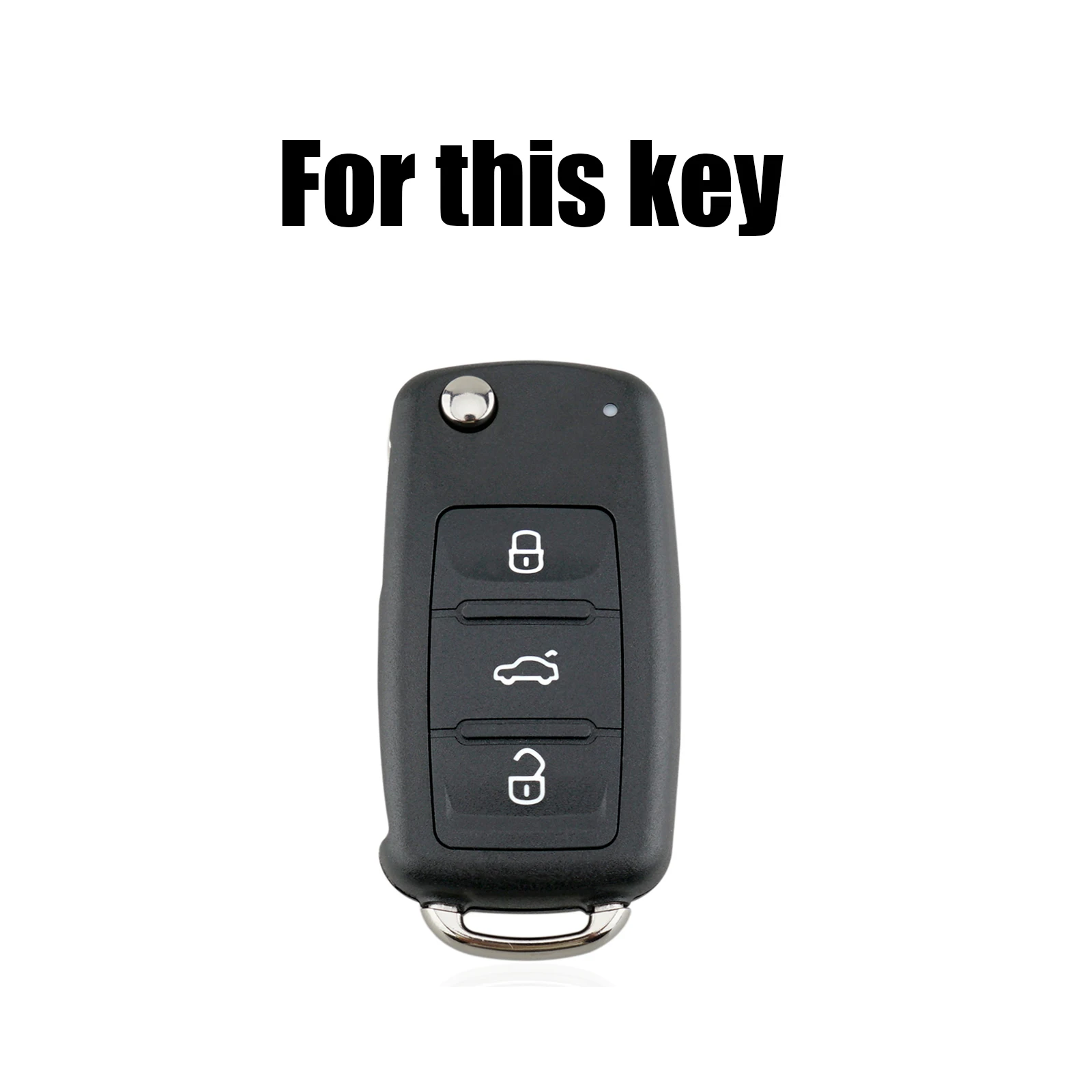 3 Button Car Remote Flip Key Fob Case Holder For Volkswagen Golf MK6 Polo Beetle Tiguan Touran Passat Caddy Jetta Eos Skoda Seat key case cover key case flip key fob shell car key shell remote control case cover