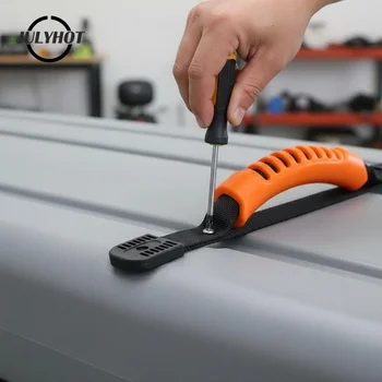 Maniglie per il trasporto del kayak con impugnatura antiscivolo, cinghia in nylon resistente per canoa, gommone, barca, con viti di montaggio e rondelle