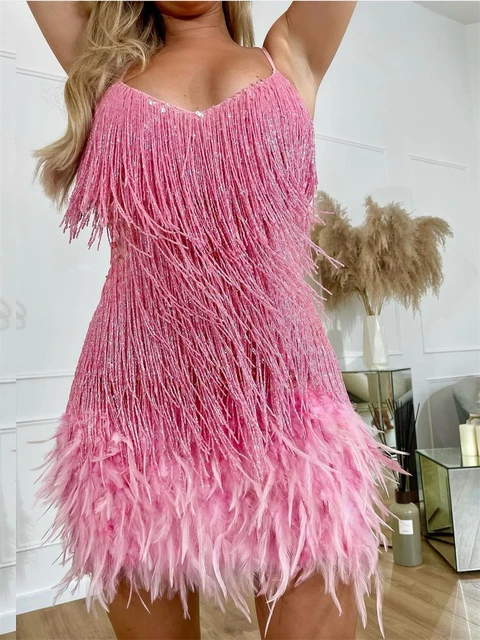 2022 Sexy Fringe Feather Vest Skirt Set Women Solid Tank Sheath Hip Package  Mini Skirts Female Party Club Tassel Outfits - Skirts - AliExpress