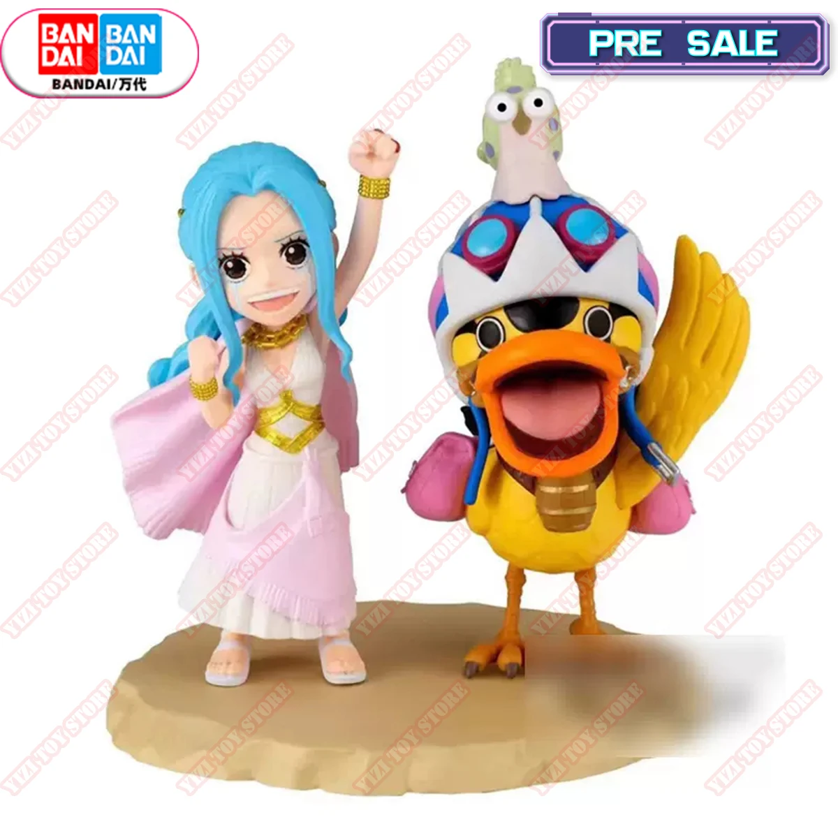 

BANDAI Original Banpresto One Piece WCF Story Nefertari D. Vivi Karoo Partner Anime Figures Action Model Toys