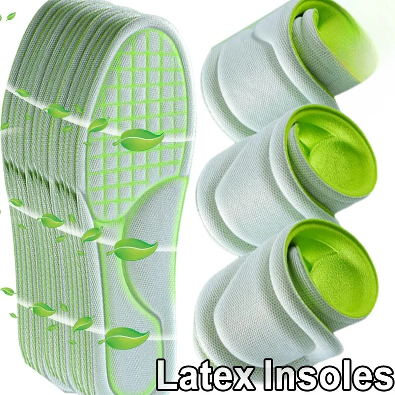 2/16Pcs Unisex Memory Foam Orthopedic Insoles Men New Absorb-Sweat Massage Sneakers Insole Soft Antibacterial Shoe Accessories Orthopedic Insoles