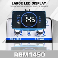 145Amp MIG Welder,110V Flux Core Welder Flux MIG/Lift TIG/Stick 3 in 1 Large LED Digital Display Welding Machine 2