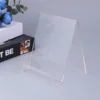 Easel Book Holder Rack Stand Literature Document Brochure Holder Clear Transparent Book Shelf Record Display Stand A5 3