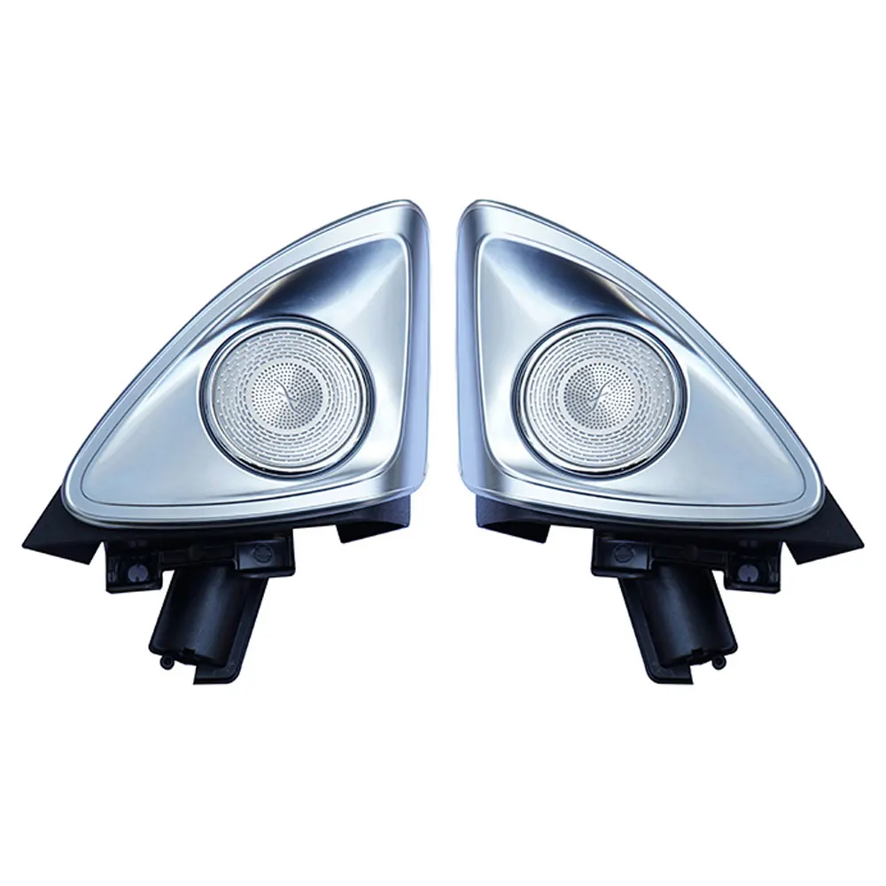 64 색상 메르세데스 벤츠 C GLC E S 클래스 W205 W213 W222 X253 W177 RGB LED 빛나는 자동차 스피커 경적 수리 용 4D 회전 트위터