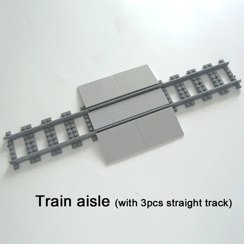City Train Rail Tracks and Railway Building Block Set - Creative DIY Brick Toys
